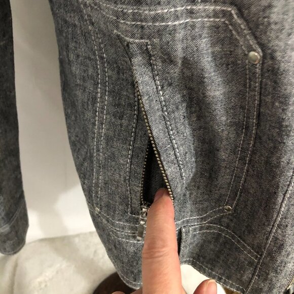 Womens Gray Jacket. Conrad C. Size 14. Like NEW - Picture 3 of 9